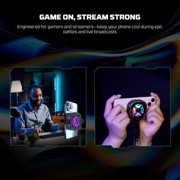 Cooler za telefon Fantech PCM10 Glester Max RGB crni - 217310