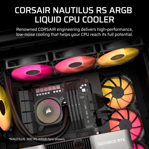 CORSAIR Kuler za CPU sa vodenim hlađenjem Nautilus 240mm 240 ARGB, crna - CW-9060092-WW