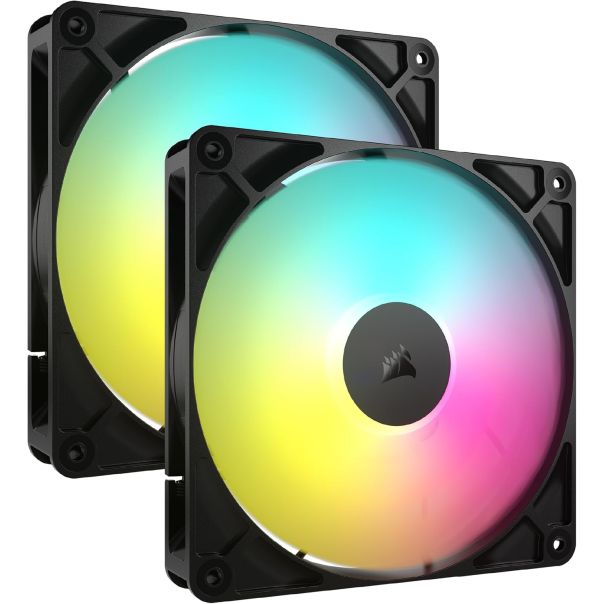 CORSAIR Kuler 140mm RS140 ARGB dual pack, crna - CO-9050183-WW