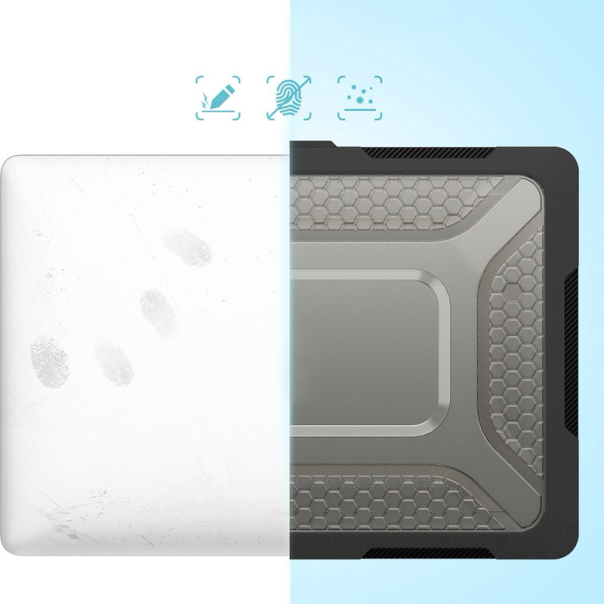 Cover za Macbook Pro 13 2017/2018/2019/2020/2022/(A1706 A1708/A1989/A2159//A2338 M1/M2 A2289 A2251) crni - 616835