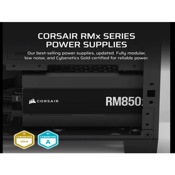 CORSAIR NAPAJANJE RM850x 850W ATX 3.1 80+GOLD modularno CRNA - CP-9020270-EU
