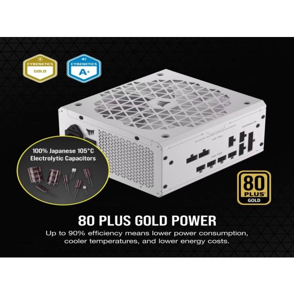 CORSAIR Napajanje SHIFT RM850x ATX 80+Gold, bela - CP-9020274-EU
