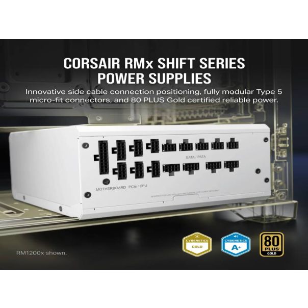 CORSAIR Napajanje SHIFT RM850x ATX 80+Gold, bela - CP-9020274-EU