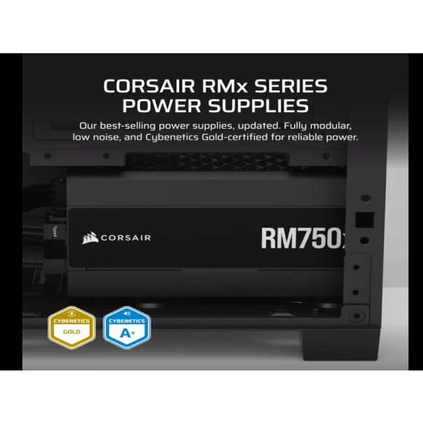 CORSAIR Napajanje RM750x ATX 3.1 80+Gold, crna - CP-9020285-EU