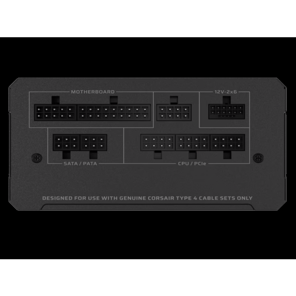 CORSAIR NAPAJANJE RM1000e 1000W ATX 3.1 PCIe 5.1 80+GOLD modularno CRNA - CP-9020297-EU