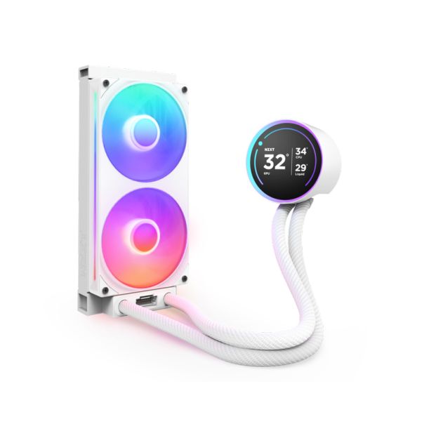 NZXT Vodeno hlađenje Kraken Elite 240 RGB V2 RL-KR24E-W2, bela - CPU01726