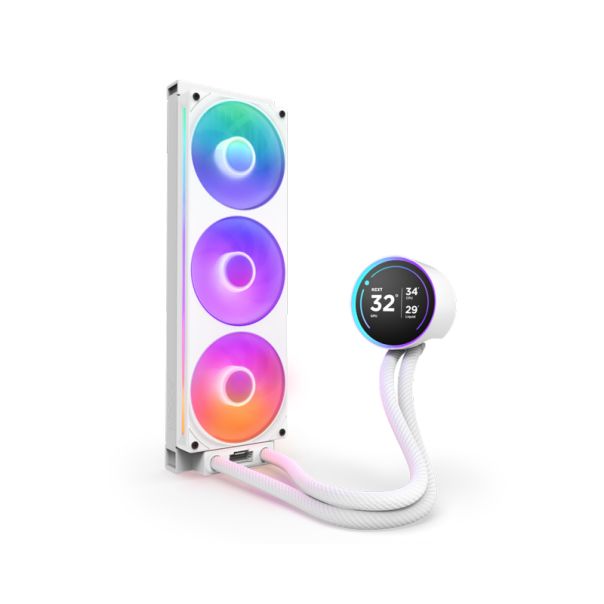 NZXT Vodeno hlađenje Kraken Elite 360 RGB V2 RL-KR36E-W2, bela - CPU01730