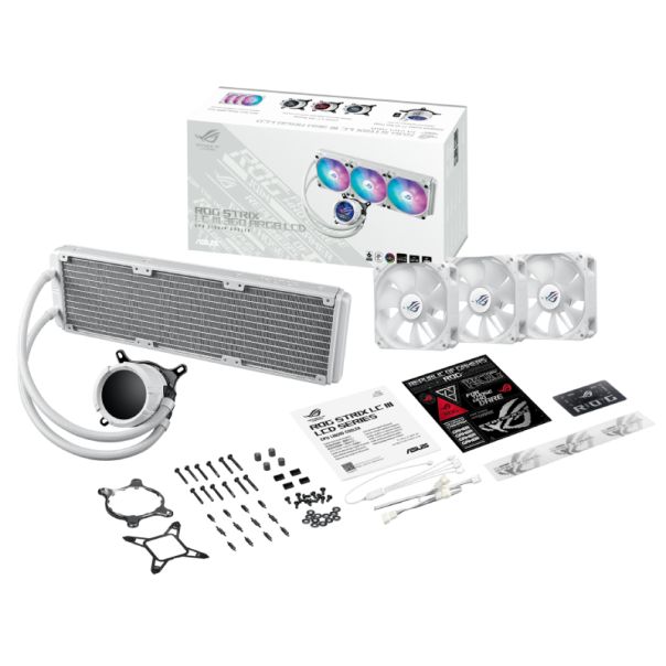 ASUS ROG STRIX LC III 360 ARGB LCD WHT vodeno hlađenje belo - EP2880908