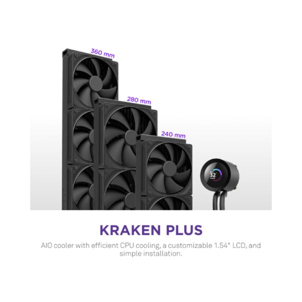 NZXT Kraken Plus 360 V2 vodeno hlađenje crno (RL-KN360-B2) - EP3215875