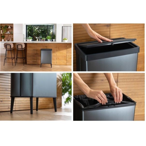 CURVER Kanta za otpatke sa nogicama 54L Verto, pearl blue - CU 00394-Y81