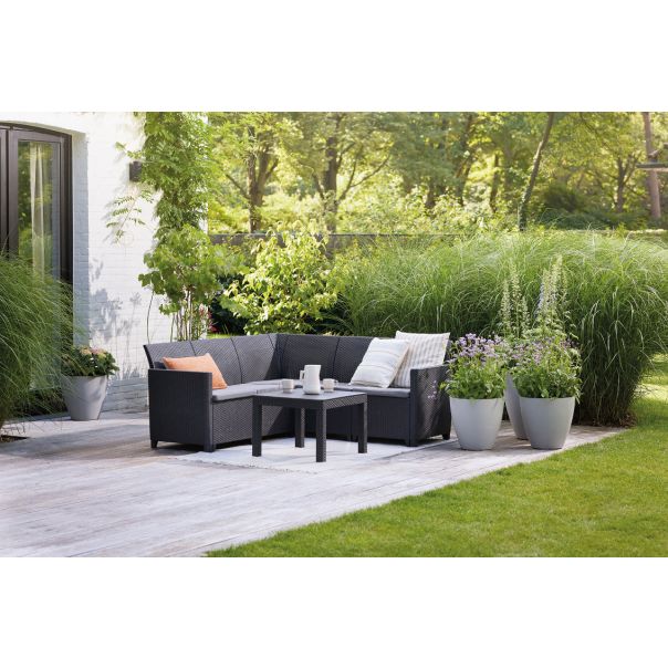 KETER Baštenska ugaona garnitura Marie, grafit - CU 252710