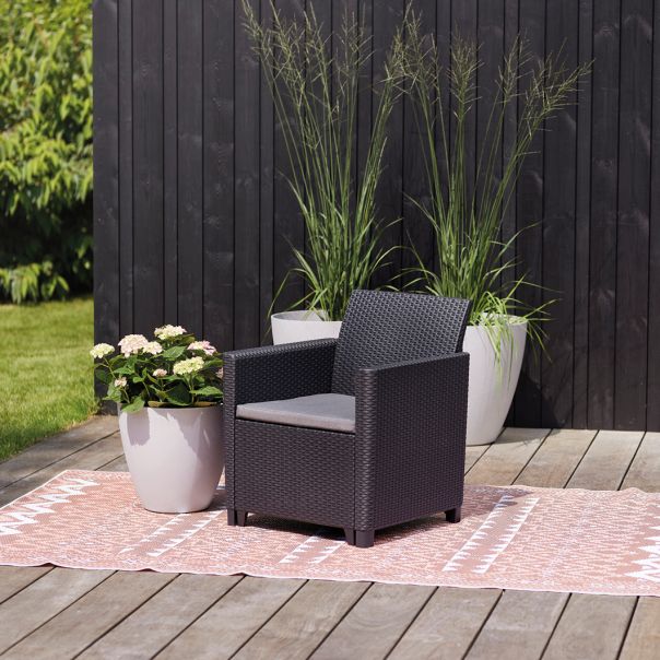 KETER Baštenske fotelje sa box stolom Marie Vigo, grafit - CU 272902