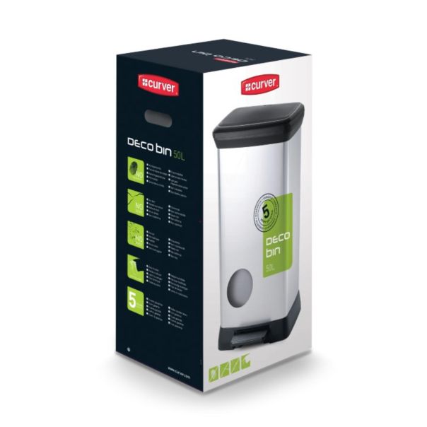 CURVER Kanta 50L Deco Silver - CU 02162-582