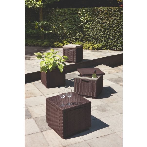 KETER Sto za terasu i dvorište sa kutijom za led , braon CU 209457 - CU 209457