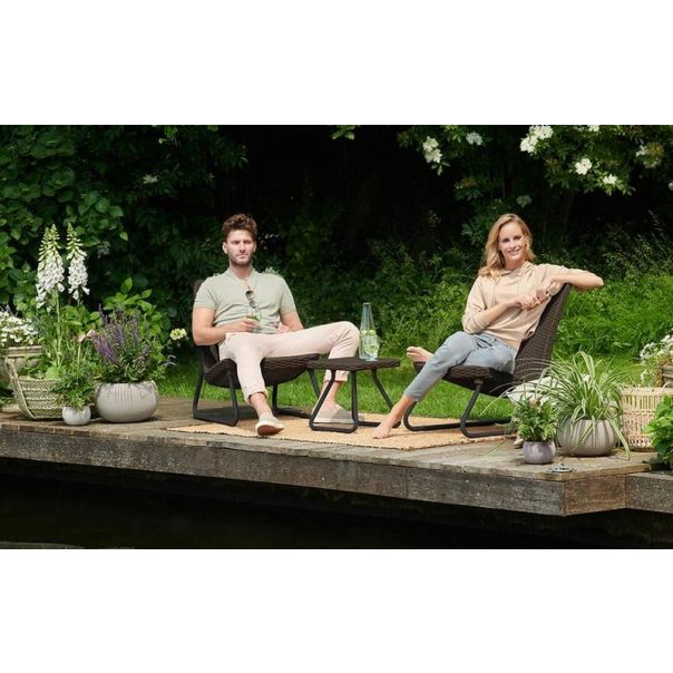 KETER Balkonski set Rio Patio, braon CU 211426 - CU 211426