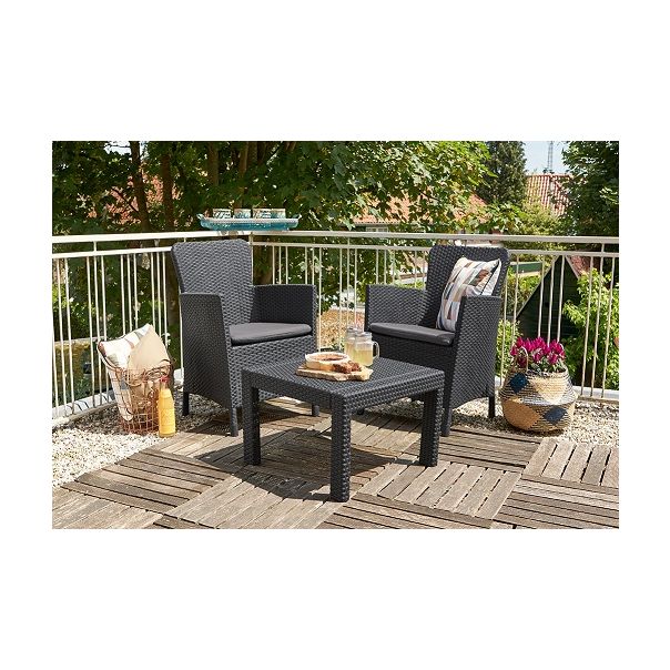 KETER Balkonski set Salvador, grafit - 93170-2