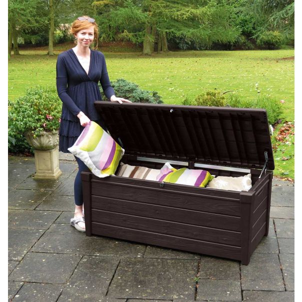 KETER Baštenska kutija za odlaganje Brightwood 455L, braon - CU230400