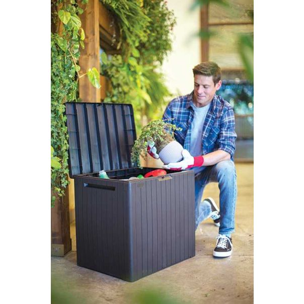 KETER Baštenska kutija za odlaganje City 113L, grafit - CU246941