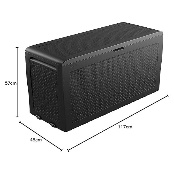 KETER Baštenska kutija za odlaganje Samoa ratan box 270l, grafit CU 246963 - CU 246963