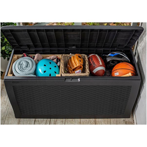 KETER Baštenska kutija za odlaganje Samoa ratan box 270l, grafit CU 246963 - CU 246963