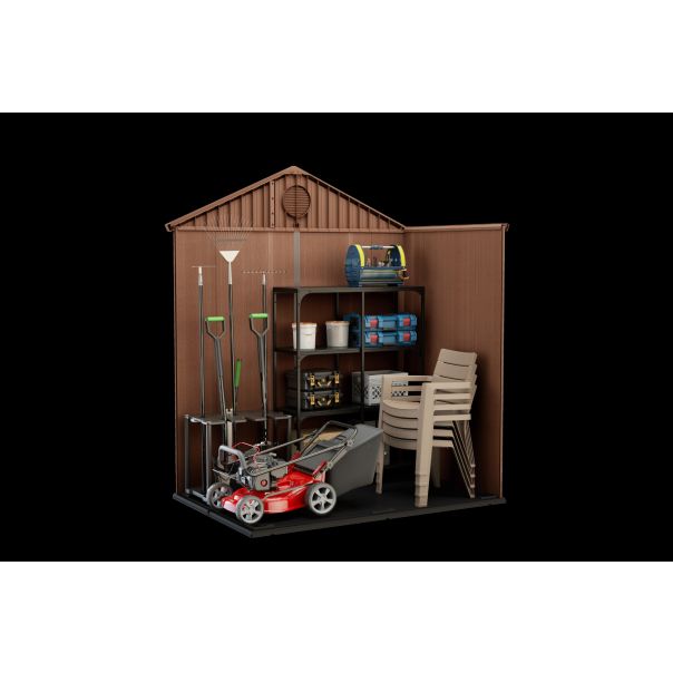 KETER Baštenska kuća Darvin 190 x 121 x 221 cm, braon - CU 249364