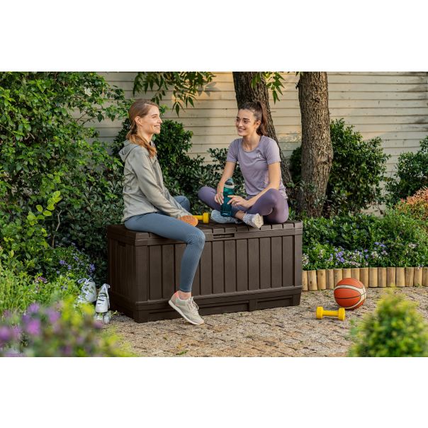 KENTWOOD Baštenska kutija za odlaganje 350L, braon - CU 249461