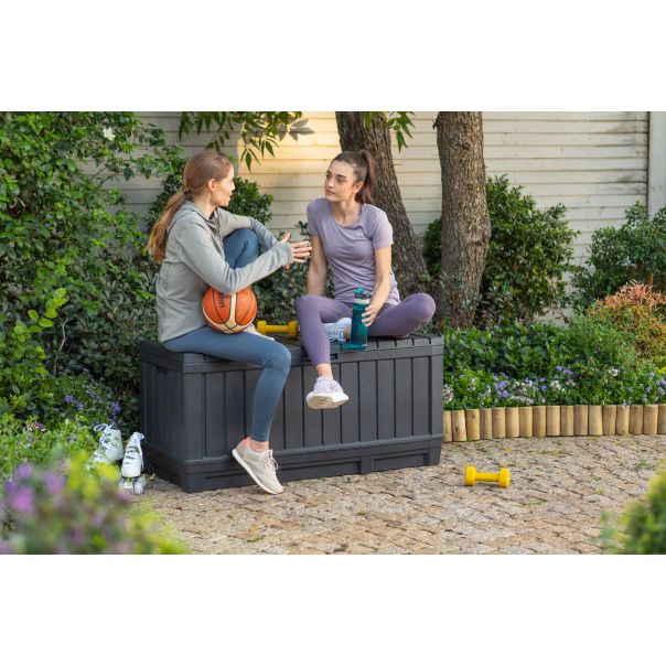 KETER Baštenska kutija za odlaganje Kentwood 350L, grafit CU 249462 - CU 249462