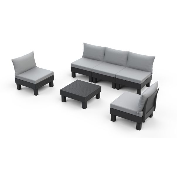 KETER Baštenski set Cantara elements 5 seater, grafit - CU 257361