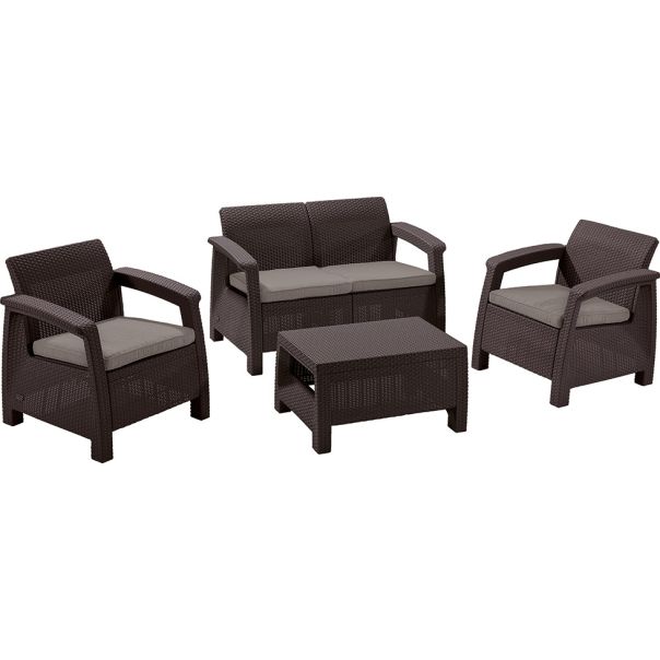 KETER Baštenski set Corfu II, Pe-ratan, braon CU 258952 - CU 258952