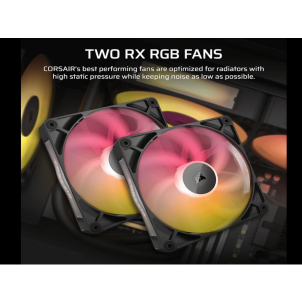 CORSAIR Kuler sa vodenim hlađenjem za CPU iCUE Link Titan 280 RX RGB/AIO 280mm dual, crna - CW-9061017-WW