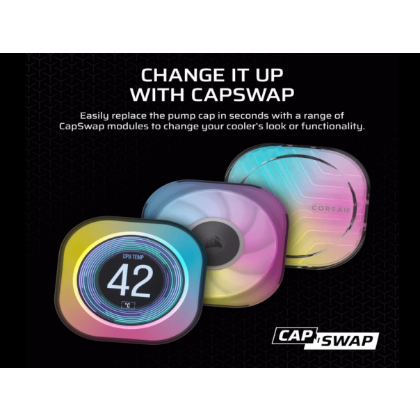 CORSAIR Kuler sa vodenim hlađenjem za CPU iCUE Link Titan 280 RX RGB/AIO 280mm dual, crna - CW-9061017-WW