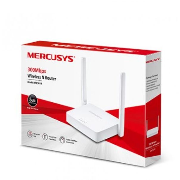 MERCUSYS LAN Ruter MW301R Wireless N 300Mbps - 85515-1