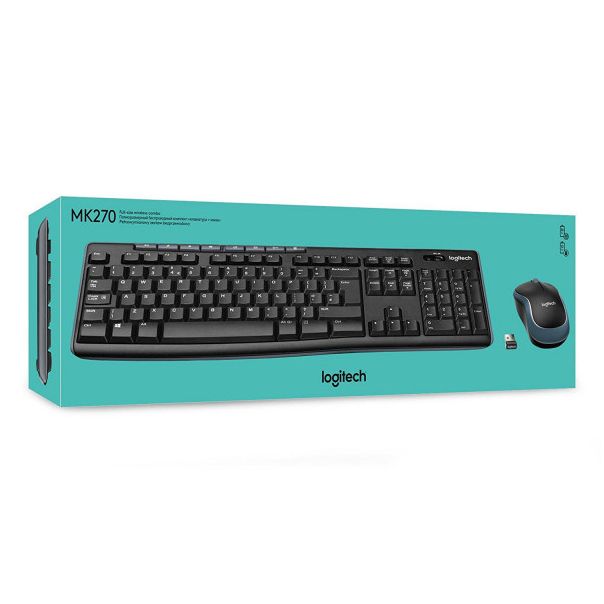 Tastatura + miš Wireless Logitech MK270 US crna 920-004509 - EP2913510