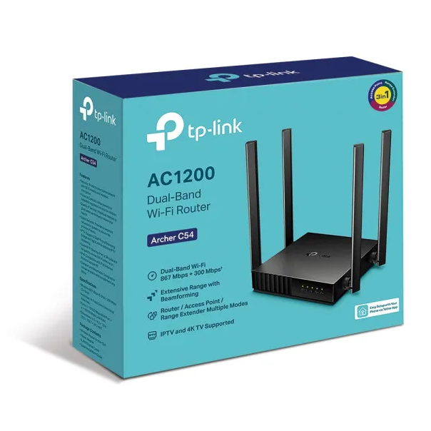 LAN Router TP-LINK ARCHER C54 AC1200/2,4-5GHz/4 antene/AP/RE - EP2988070