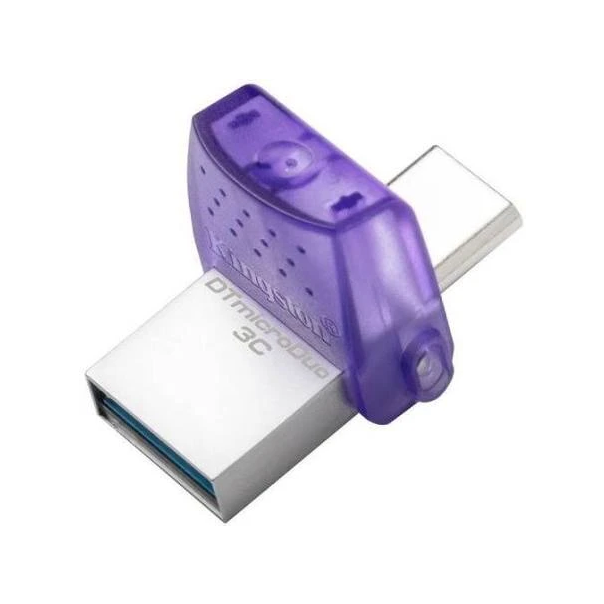 KINGSTON USB flash memorija 2-in-1 64GB, siva/ljubičasta - 073814