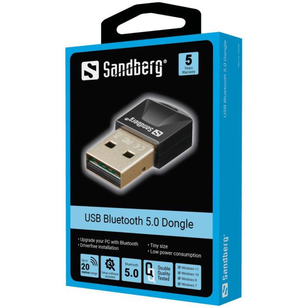 SANDBERG Adapter Bluetooth 5.0 Dongle 134-34 - 167003