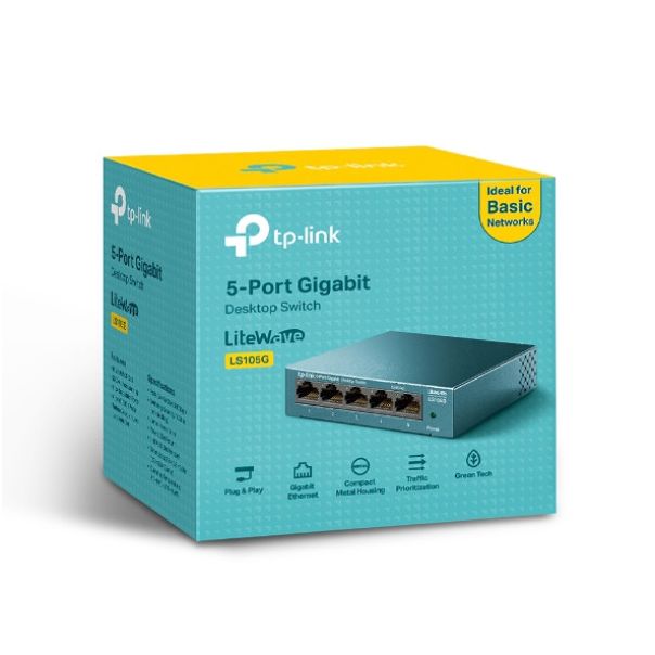 LAN Switch TP-LINK LS105G Gigabit 10/100/1000Mbps - EP3040433