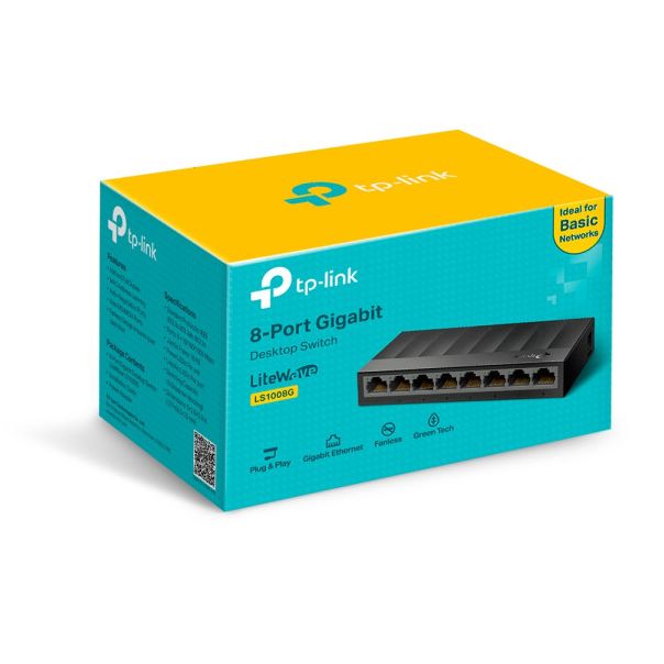 Switch TP-Link LS1008G 8-port 10/100/1000 - EP3035624