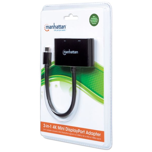 Adapter Manhattan 152709 Mini DisplayPort/M - HDMI/VGA F Crni - EP2843857