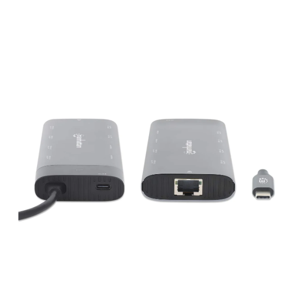 Docking station Manhattan 130714 10in1 USB-C - 2xHDMI/5xUSB/LAN/PD 100W - EP2944509