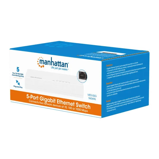 MANHATTAN LAN switch 560702 10/100/1000 8port - EP3109614