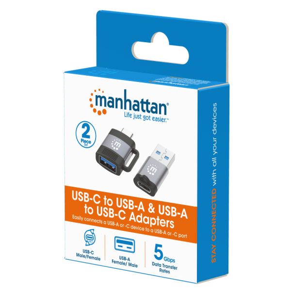 Adapter Manhattan 356329 USB 3.0 - USB-C M/F - F/M set 2 adaptera - EP2840213