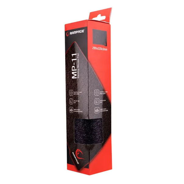 RAMPAGE Podloga za miš MP-11 290x220x3mm crna 17151 - EP3095390