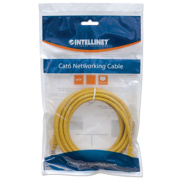 LAN UTP kabl intellinet 342377 Cat6 CCA/Žuti/3m - EP3108951