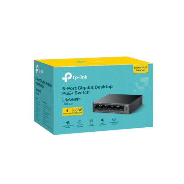 LAN Switch TP-Link LS105GP 5x1G/4PoE/65W - EP3039858