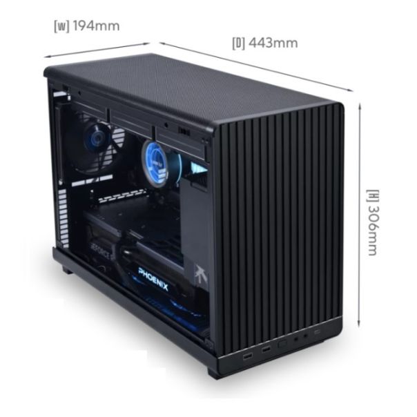 Kućište Lian Li DAN A3 mATX /Crno, A3-mATX Black & WOOD - EP2837141
