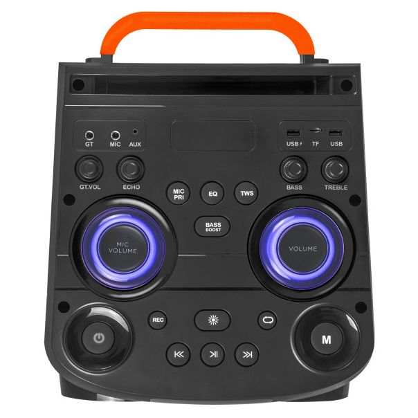 Zvucnik Mikado MD-103KP 200W, 12V 14000mAh USB, Bluetooth, micro SD crni - EP2844517