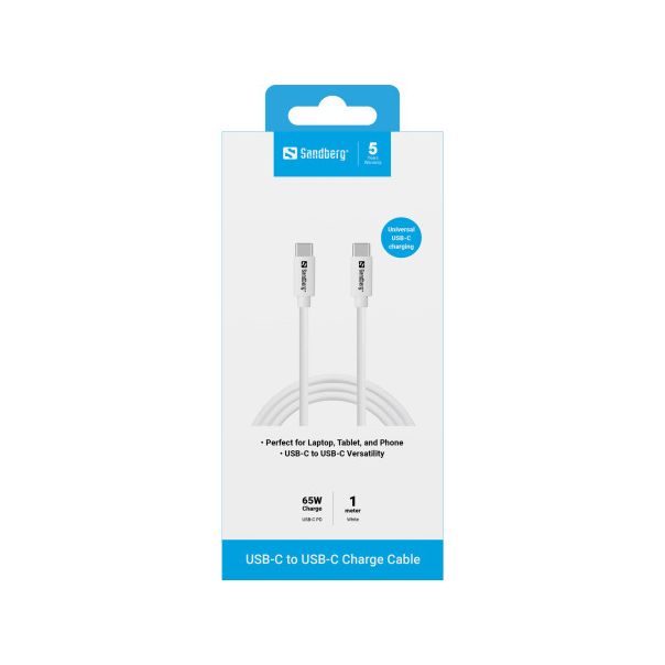 Kabl Sandberg 136-52 USB-C na USB-C PD 65W 1m - EP3092004