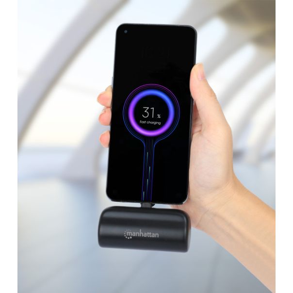 Powerbank Manhattan 102612 5000mAh 20W/Black/USB-C - EP2941275