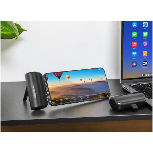 Powerbank Manhattan 1026336 5000mAh 10W/Black/USB-C - EP2940649